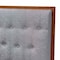 Baxton Studio Harumi Classic and Traditional Grey Fabric and Walnut Brown Finished Wood King size Headboard 237-12639-ZORO - alternate 2